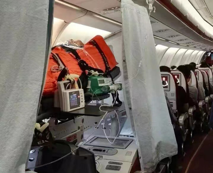 邹平市跨国医疗包机、航空担架